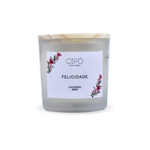 Vela Felicidade - Lavanda (200g)