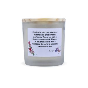 Vela Felicidade - Lavanda (200g)
